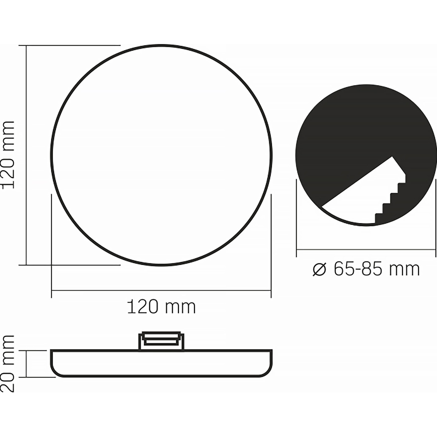 Светильник VIDEX Frameless Downlight VLE-DLFR-154 White 15W 4000K