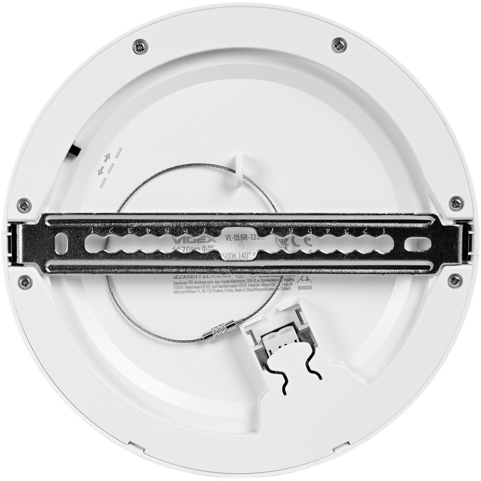 Светильник VIDEX Downlight VL-DL6R-12CW White 12W 3000-6500K