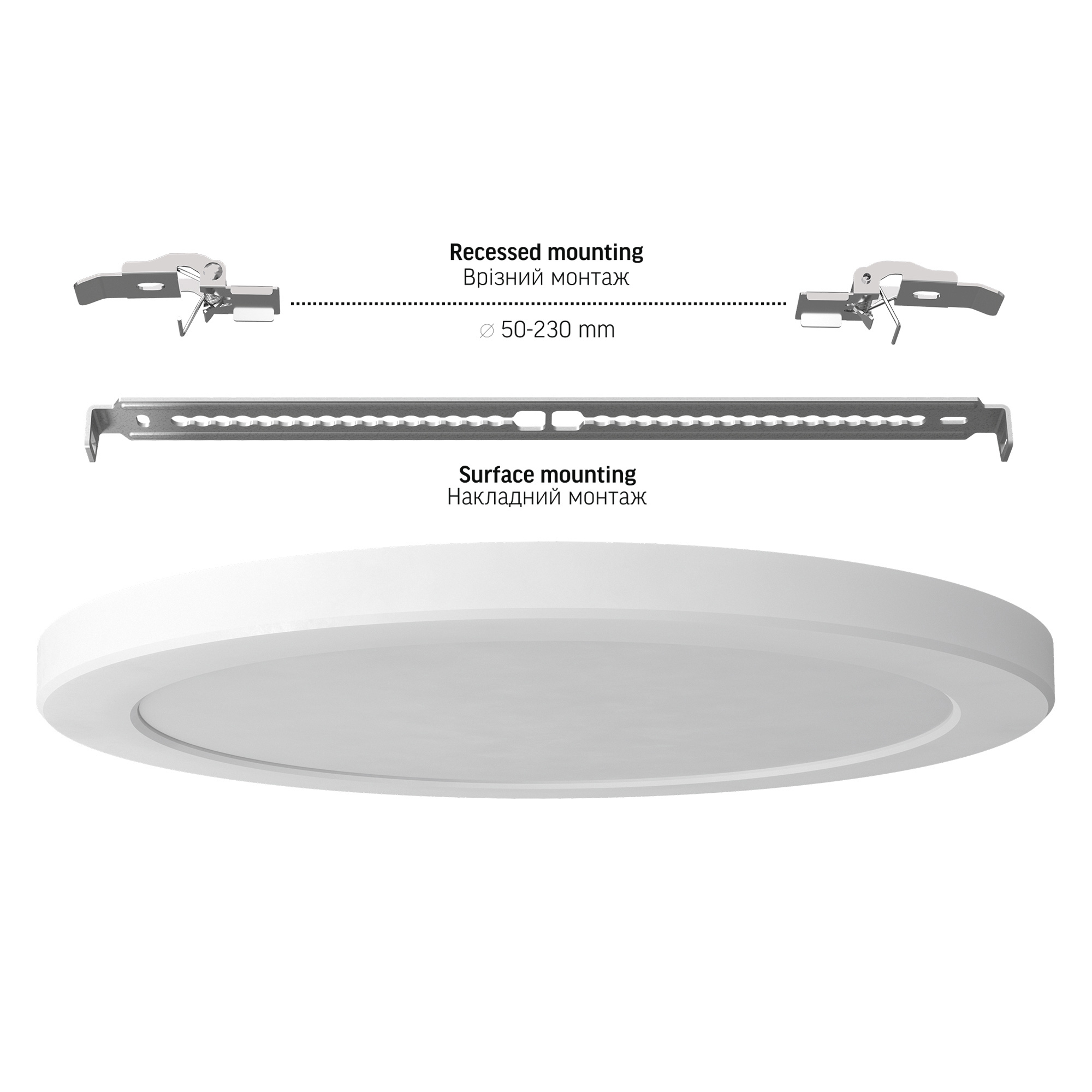 Светильник VIDEX Downlight VL-DL6R-24CW White 24W 3000-6500K