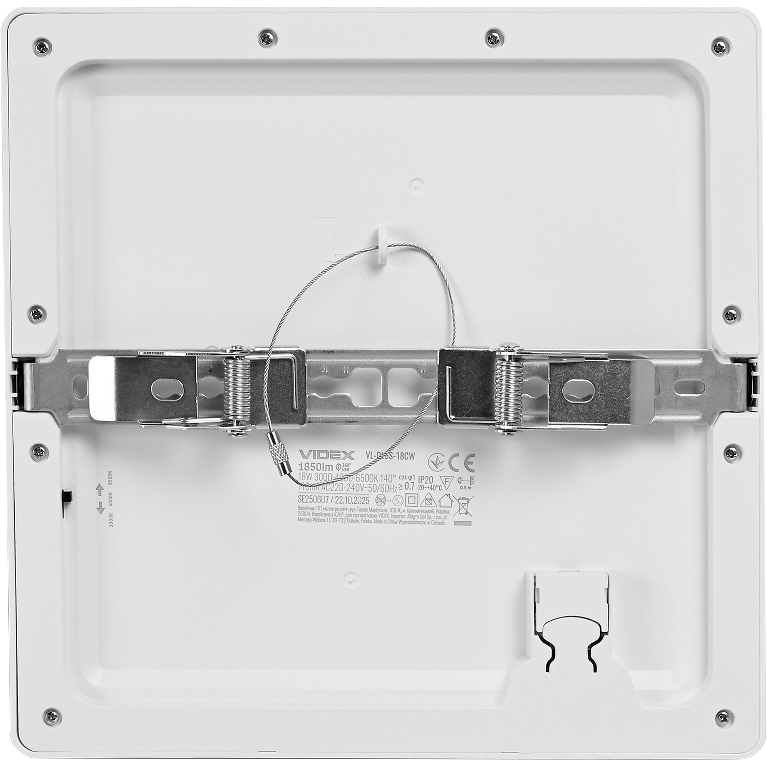 Светильник VIDEX Downlight VL-DL6S-18CW 18W 3000-6500K