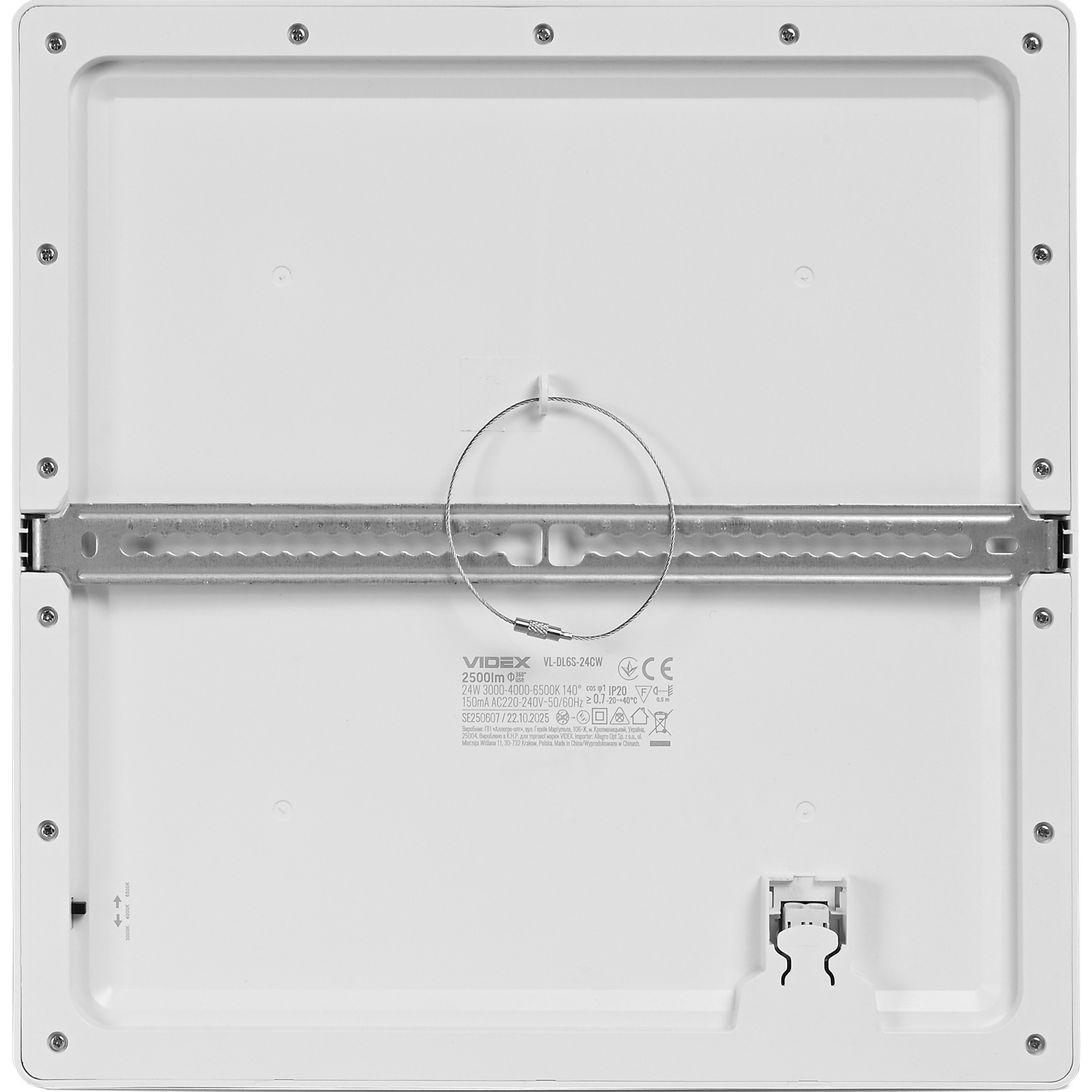 Светильник VIDEX Downlight VL-DL6S-24CW White 24W 3000-6500K
