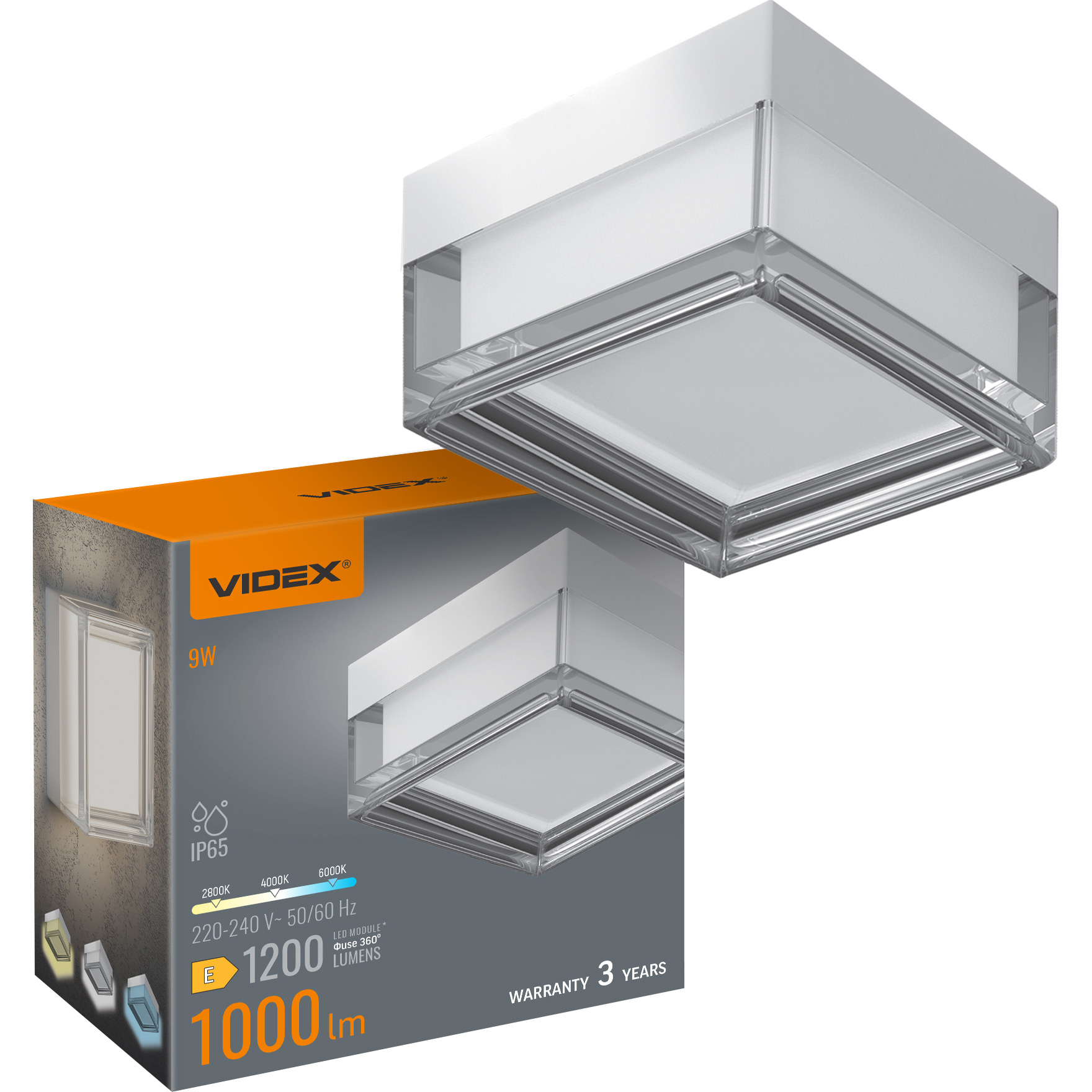 Светильник VIDEX VL-BHD02-09CWW White 9W 2800-6000K