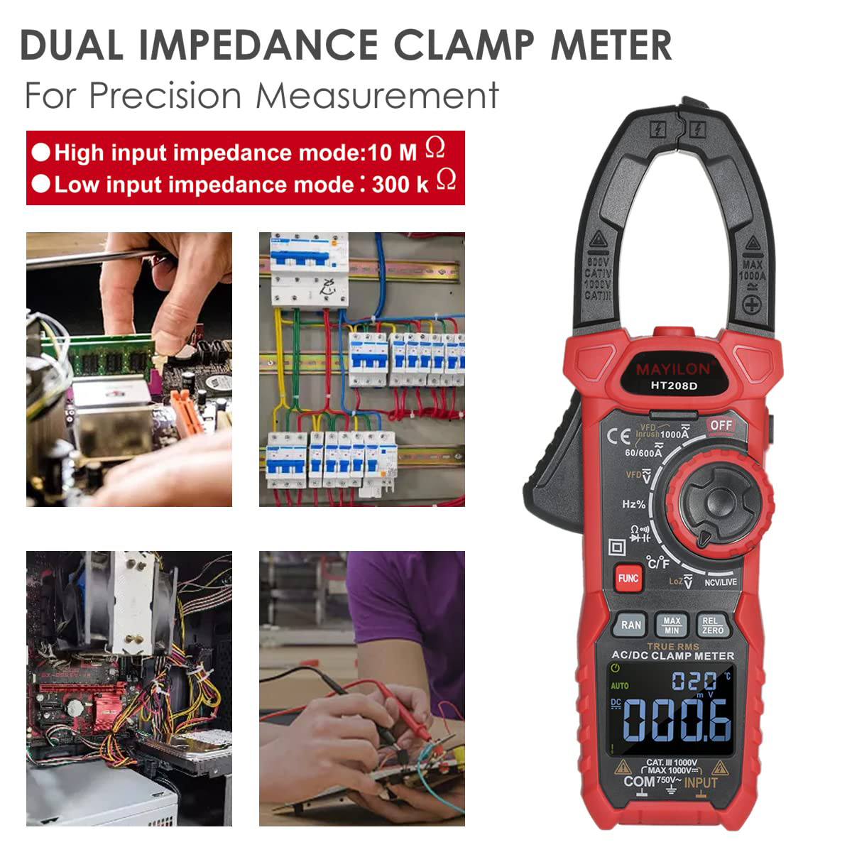 Токоизмерительные клещи MAYILON HT208D