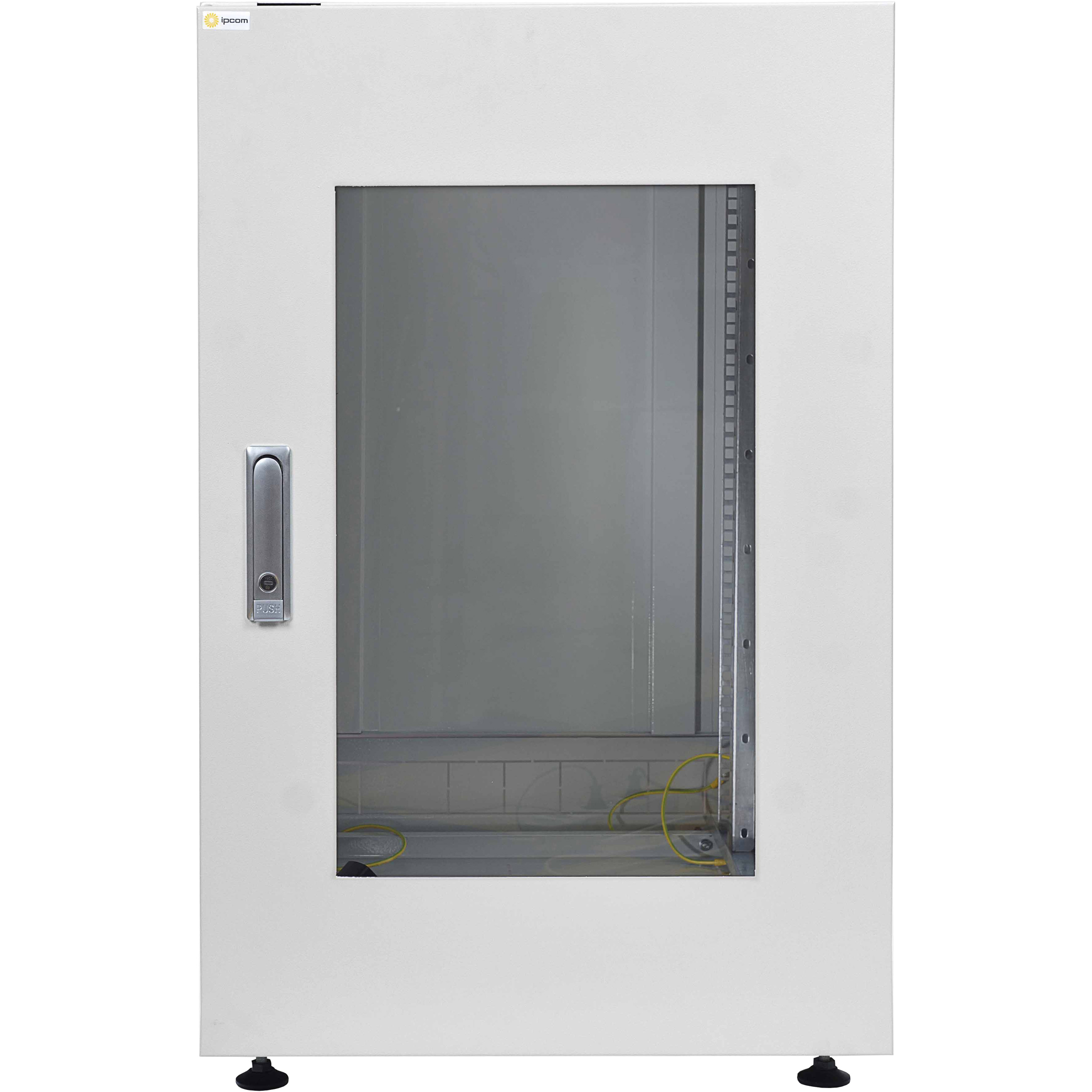 Підлогова шафа 19" IPCOM З-24U-06-08-ДС-1 (24U, 600x800мм, RAL7035)
