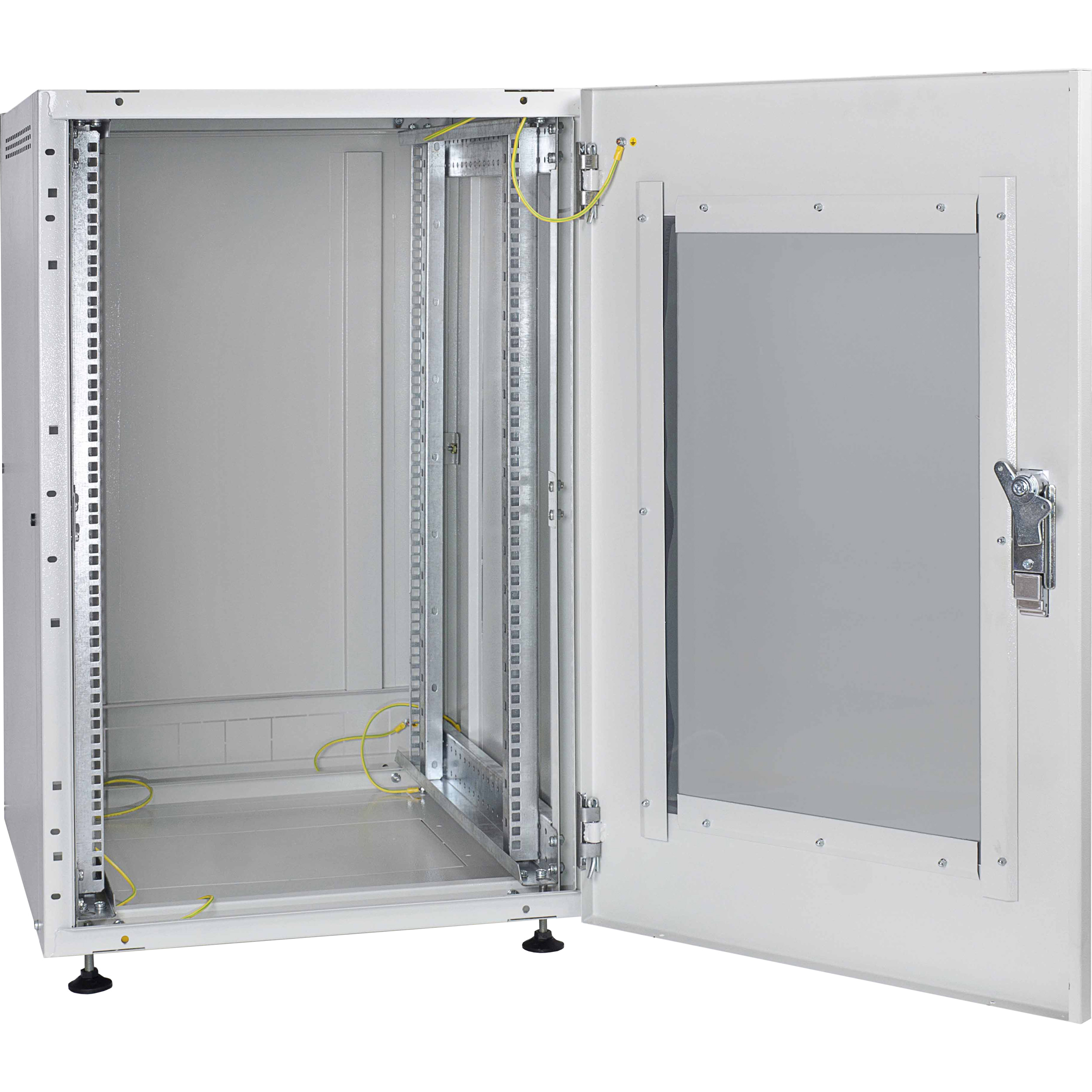 Підлогова шафа 19" IPCOM З-24U-06-08-ДС-1 (24U, 600x800мм, RAL7035)