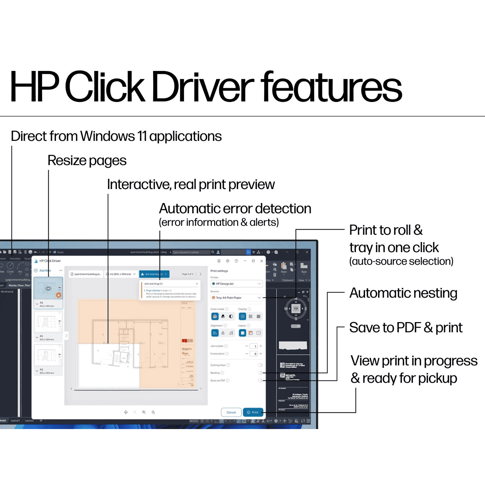 Широкоформатный принтер 24" HP DesignJet T870 (AM0X9A)