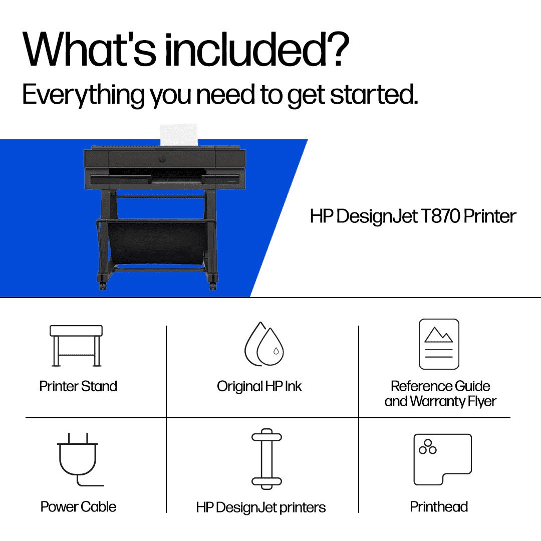 Широкоформатный принтер 24" HP DesignJet T870 (AM0X9A)