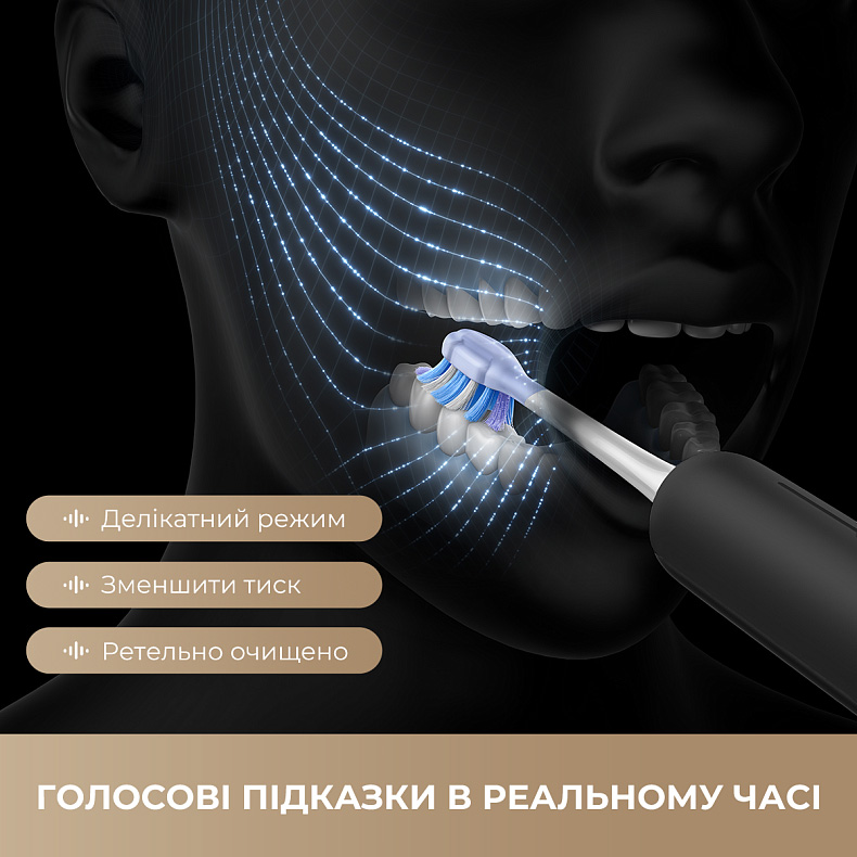 Электрическая зубная щётка MOVA Fresh 20 Sensus Black (ATS25B-BK)