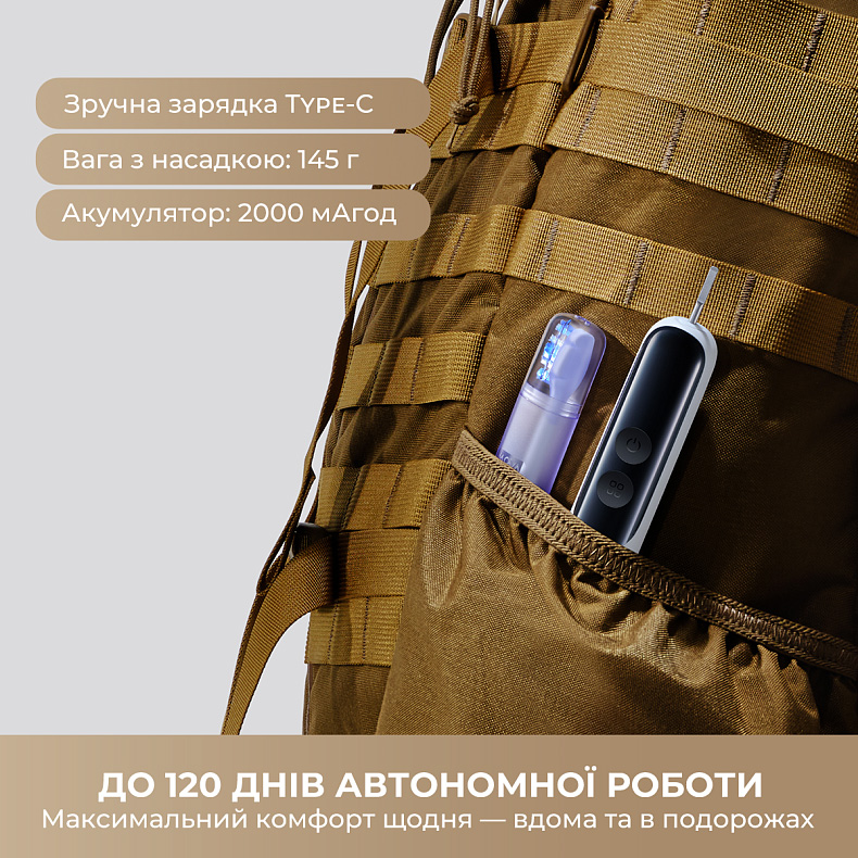 Электрическая зубная щётка MOVA Fresh 20 Sensus Black (ATS25B-BK)