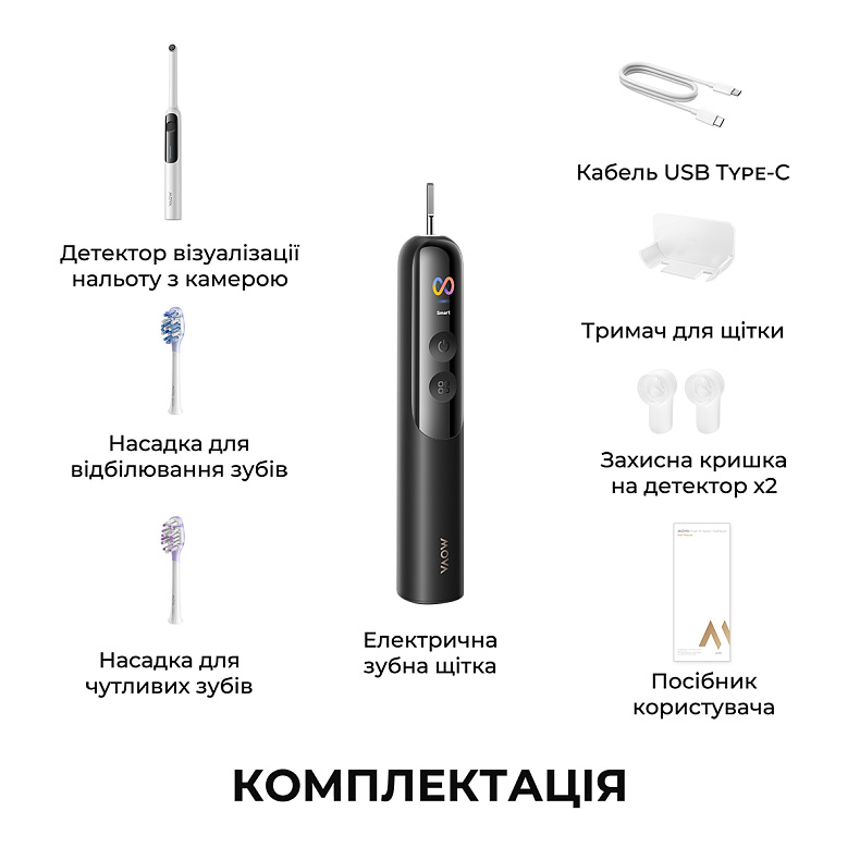 Электрическая зубная щётка MOVA Fresh 20 Sensus Black (ATS25B-BK)