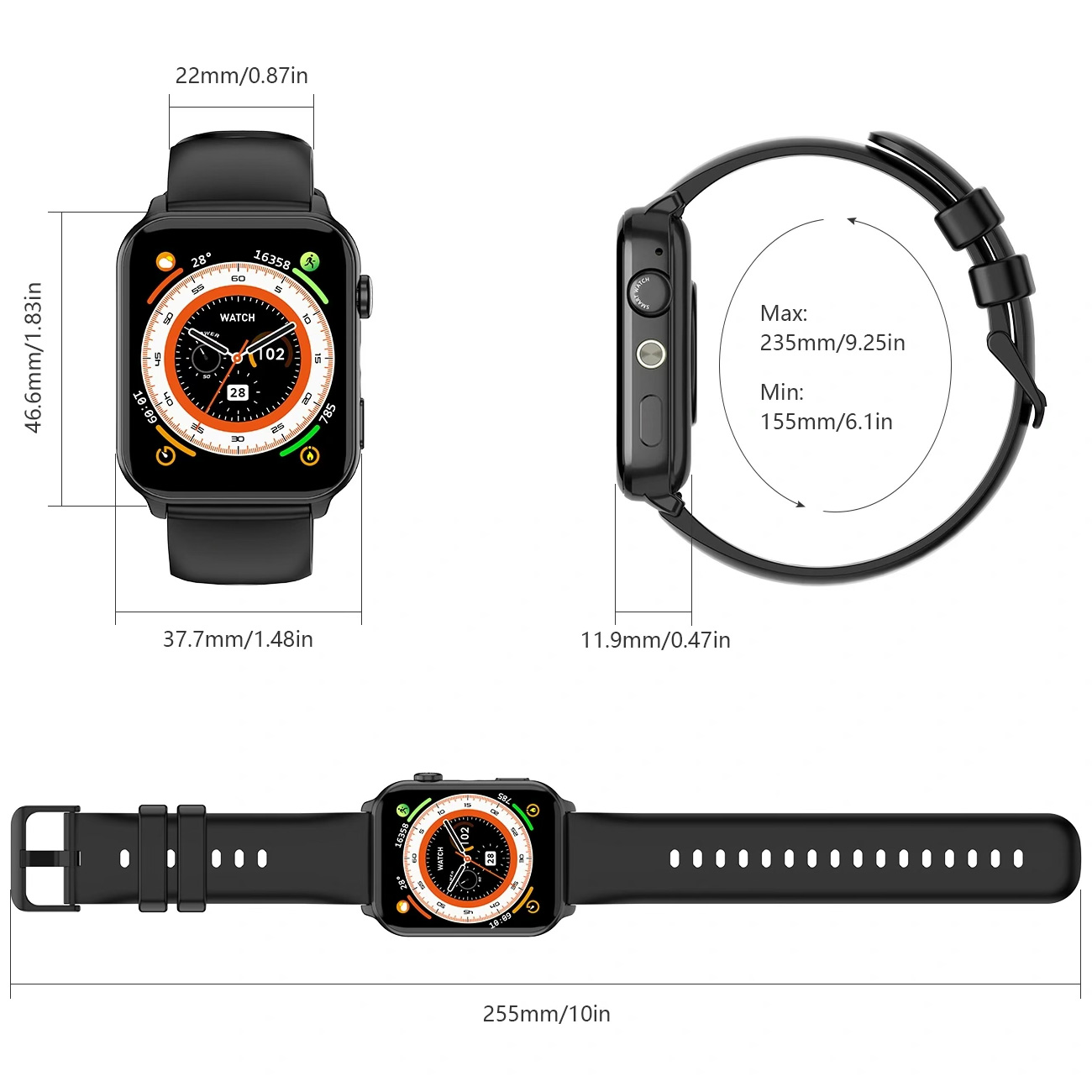Смарт-часы BLACKVIEW R30 Max Silver