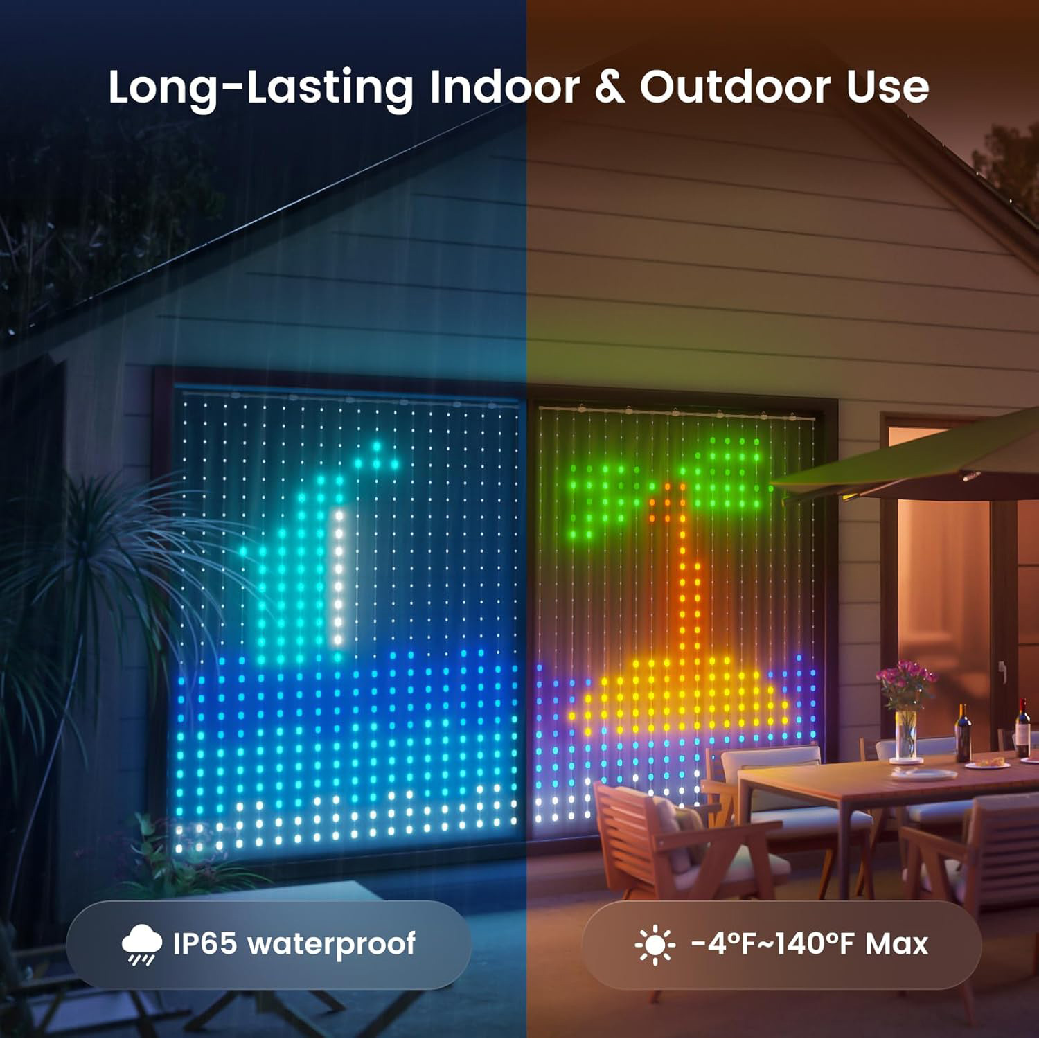 Smart LED гірлянда YEELIGHT Curtain Light Strip IP65 Transparent Wire