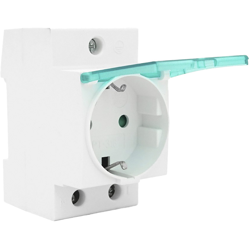 Розетка на DIN-рейку VOLTRONIC PT-316C White