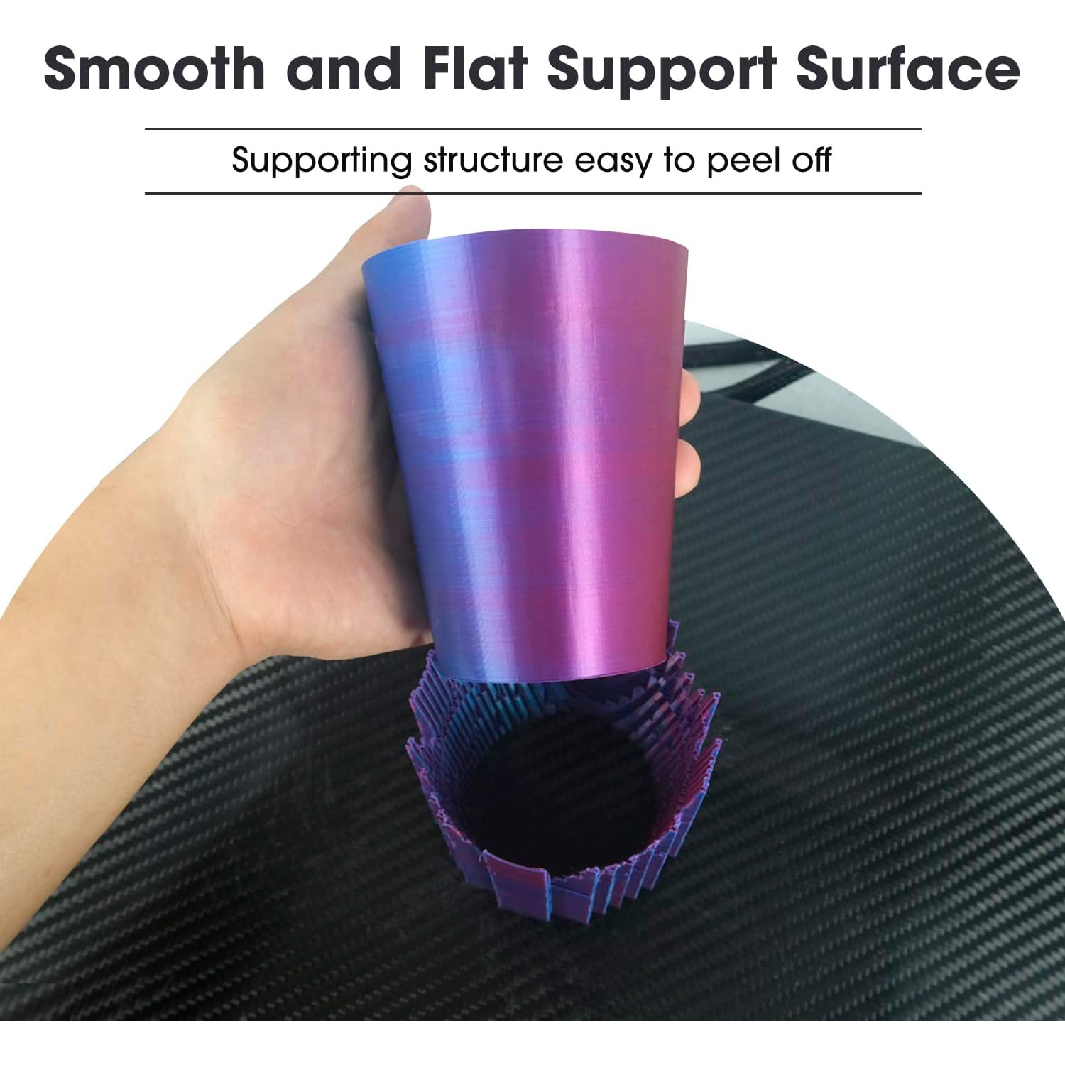 Пластик (філамент) для 3D принтера ESUN ePLA-Silk Magic 1.75mm, 1кг, Black/Purple (EPLA-SILKMAGIC-P175BP1)