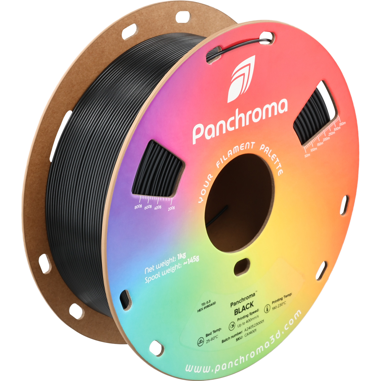 Пластик (філамент) для 3D принтера POLYMAKER Panchroma CoPE 1.75mm, 1кг, Black (CA14001)