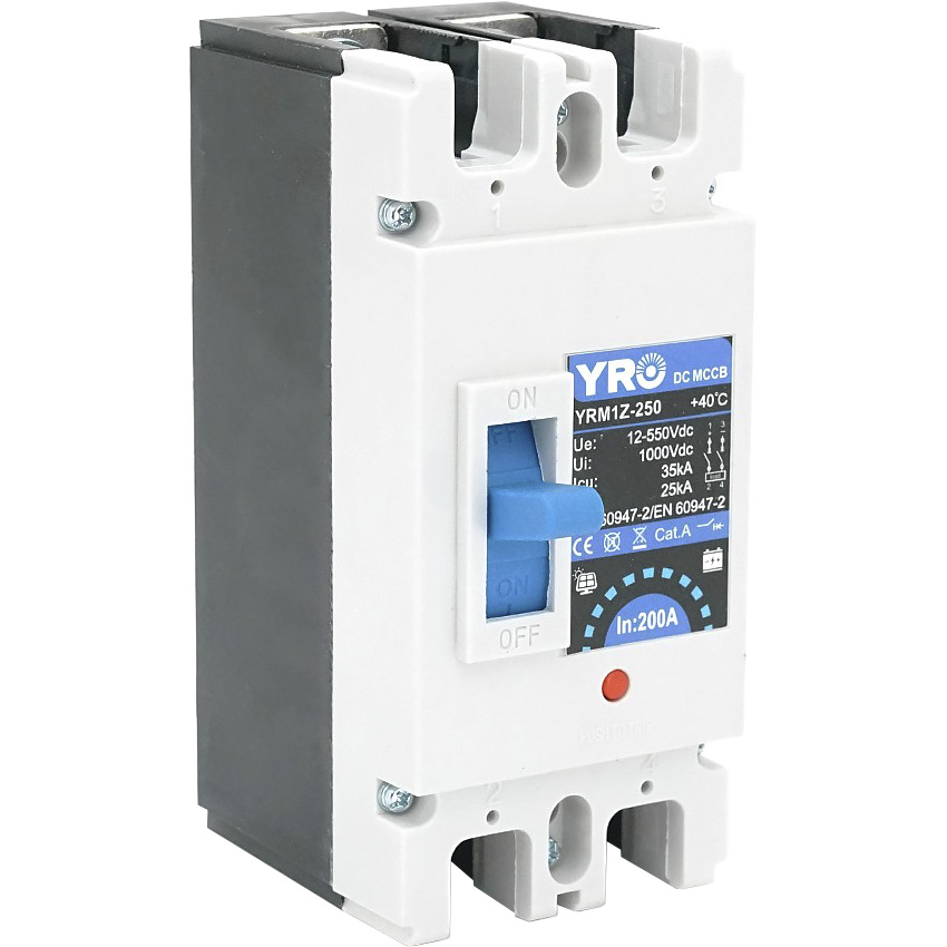 Автоматичний вимикач постійного струму YRO YRM1Z-250 2p, 200A, C, 35кА