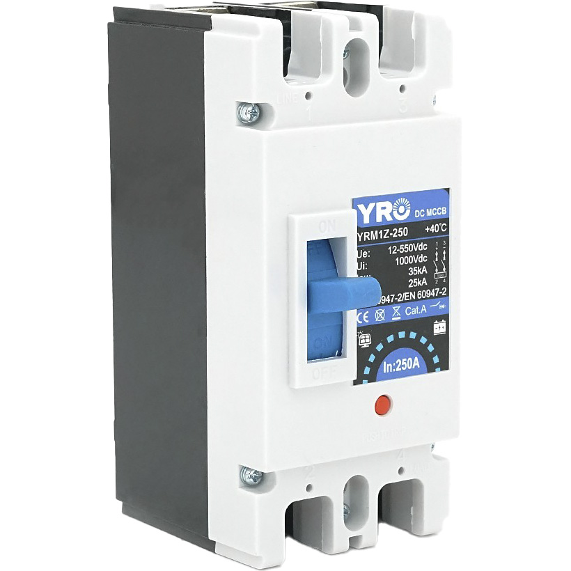 Автоматичний вимикач постійного струму YRO YRM1Z-250 2p, 250А, C, 35кА