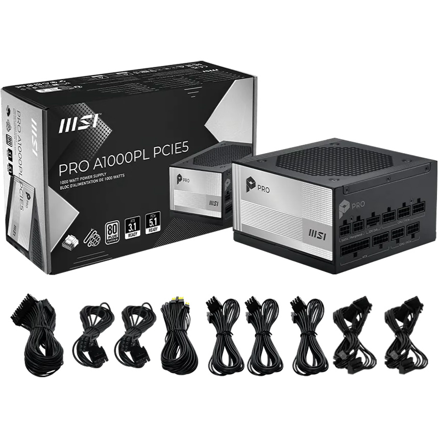 Блок живлення 1000W MSI Pro A1000PL PCIE5