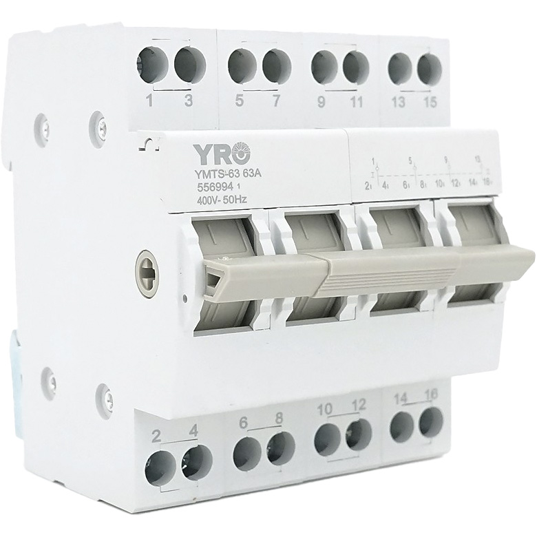 Переключатель ввода резерва I-0-II YRO YMTS-63 4p, 63А