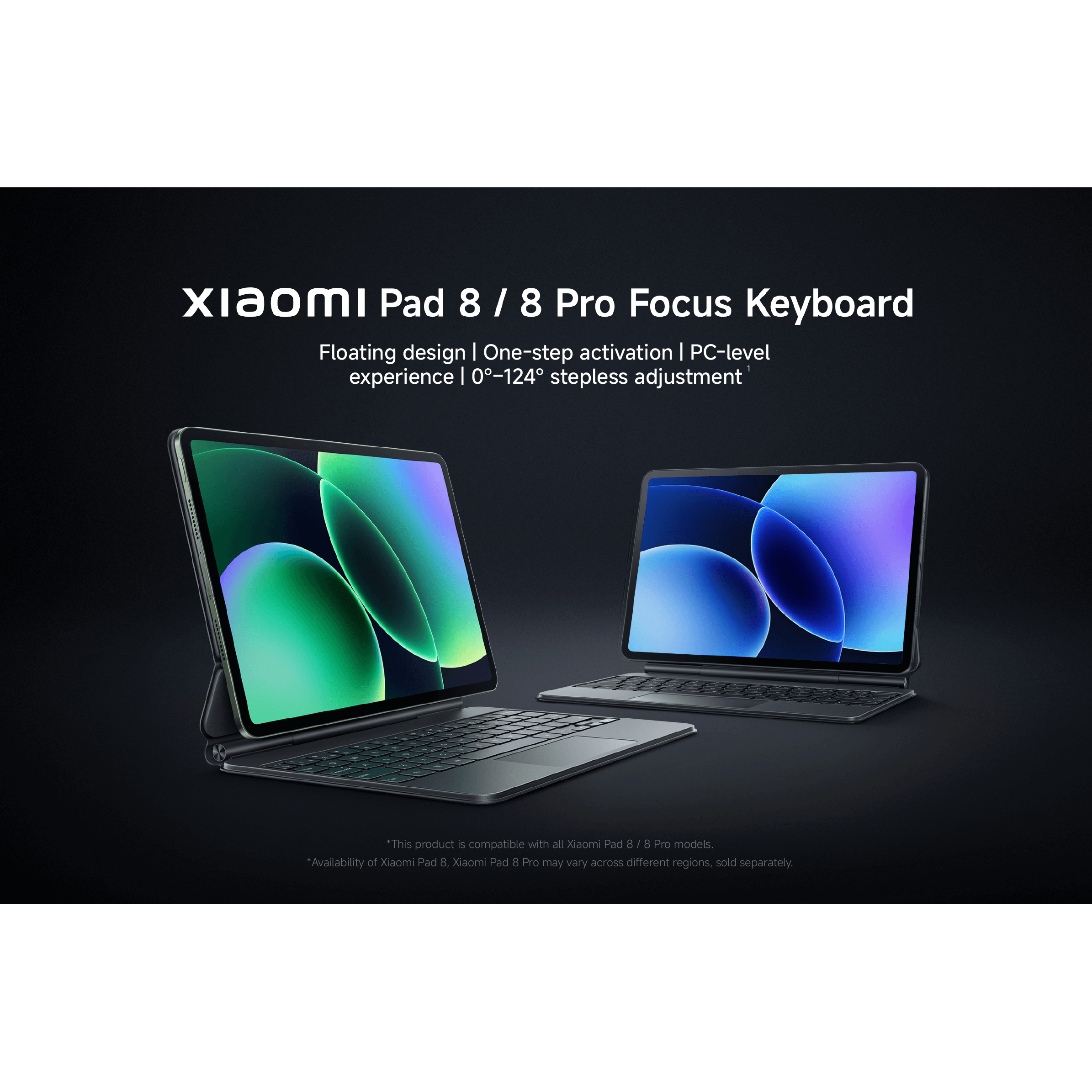 Чохол-клавіатура для планшета XIAOMI Pad 8/8 Pro Focus Keyboard Gray