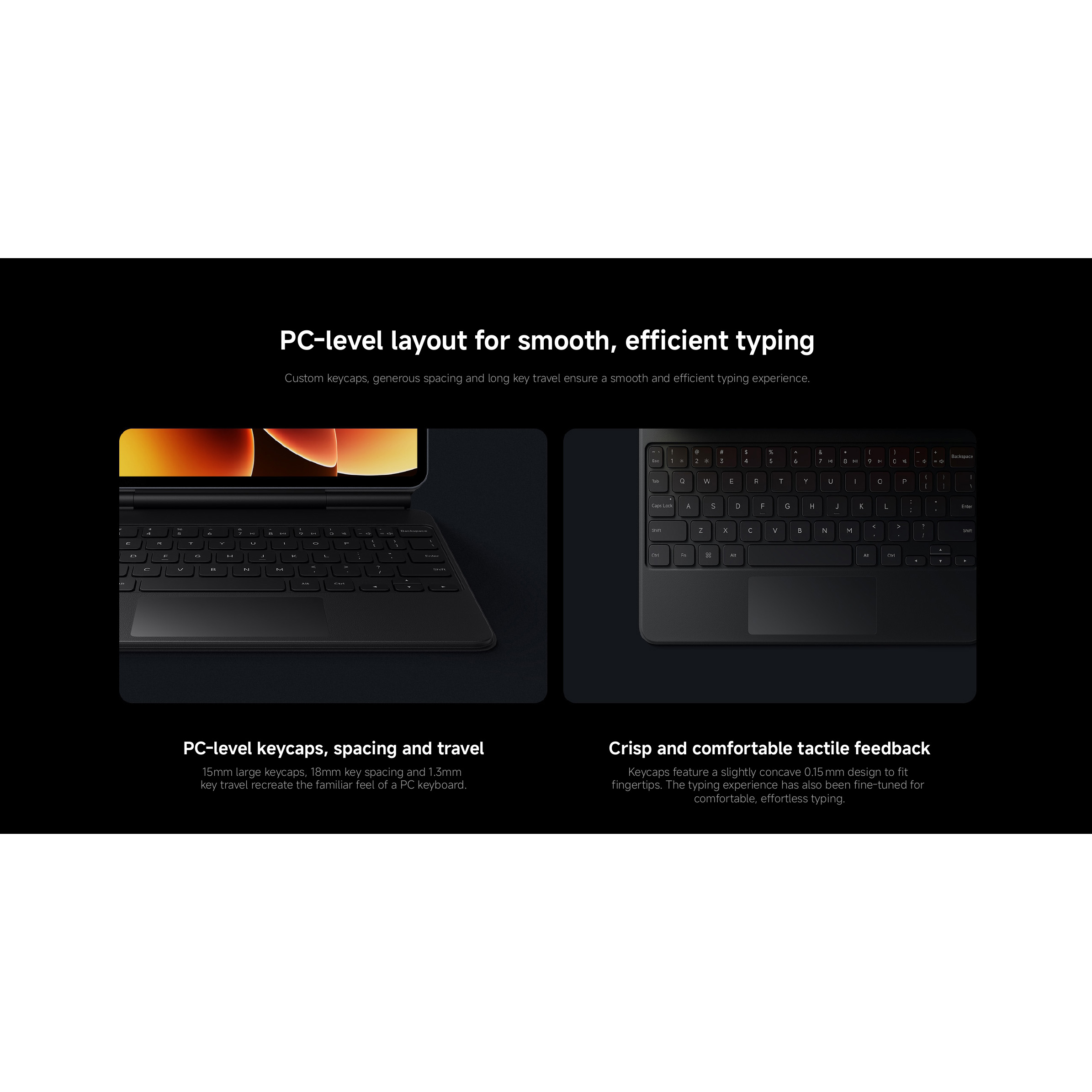 Чохол-клавіатура для планшета XIAOMI Pad 8/8 Pro Focus Keyboard Gray