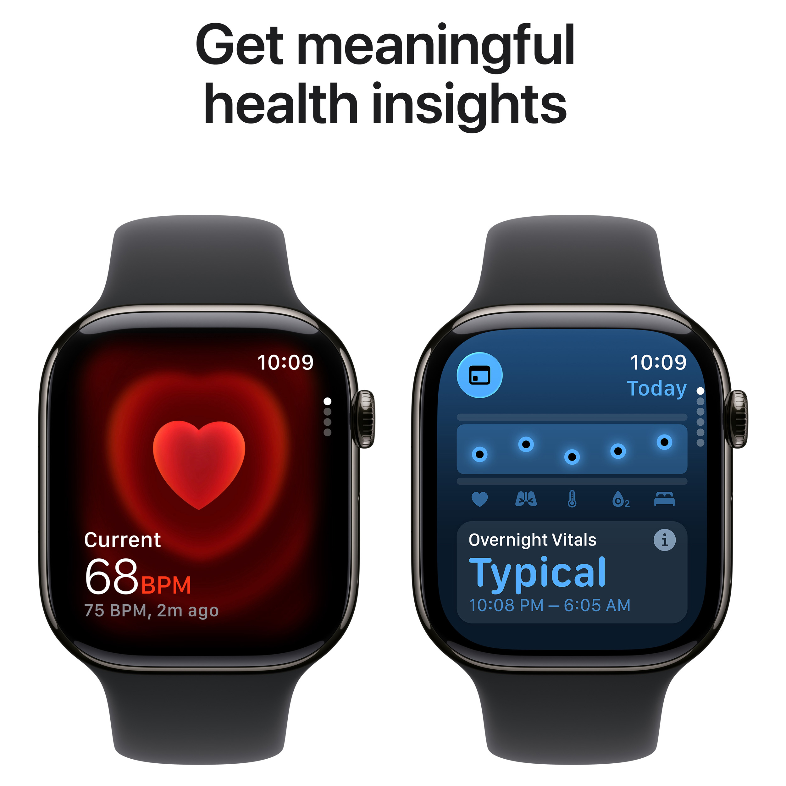 Смарт-годинник APPLE Series 11 GPS + Cellular 46mm Slate Titanium Case with Black Sport Band S/M (MFD14RK/A)