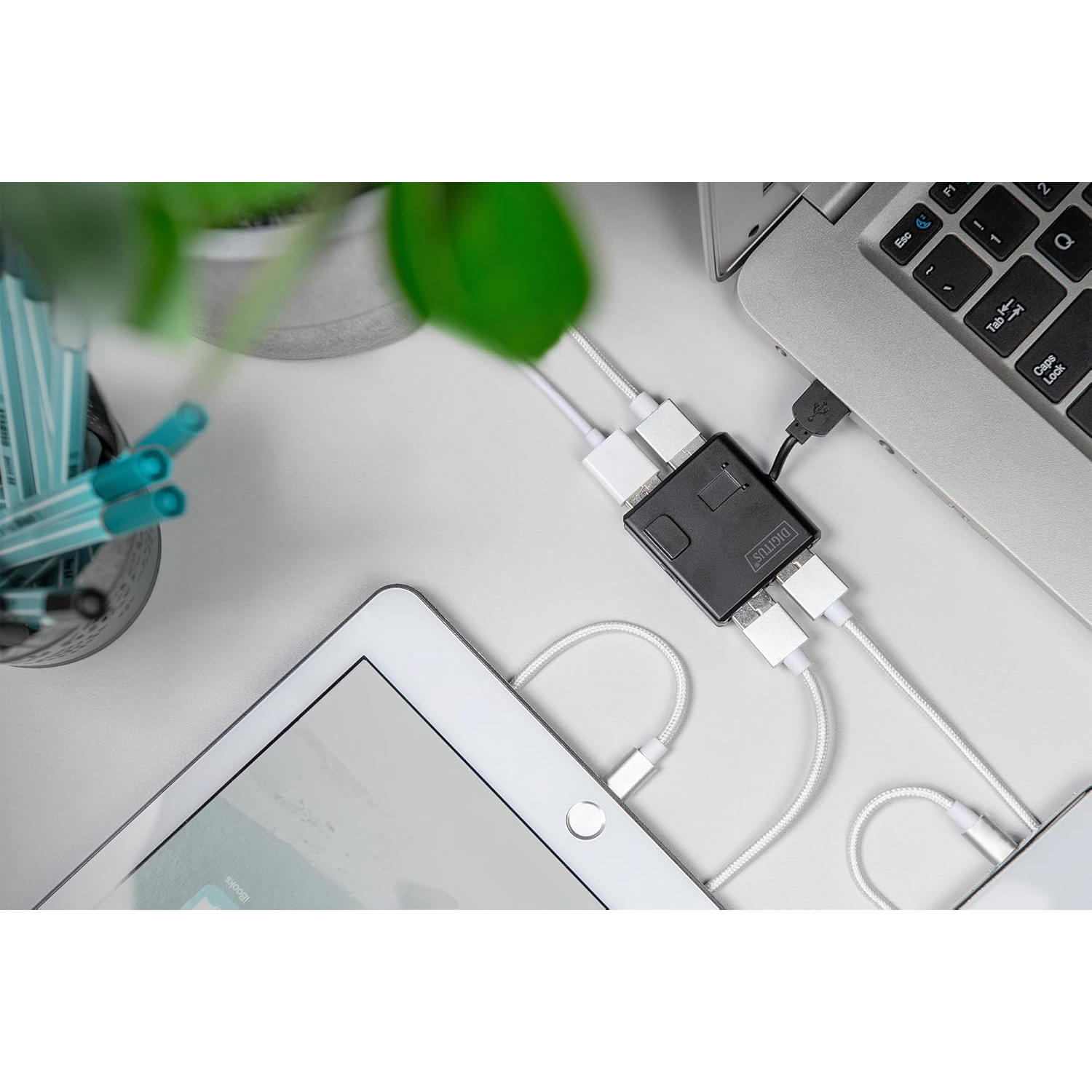 USB-хаб DIGITUS USB-A 2.0 4-Port Hub (DA-70217)