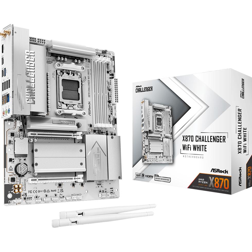 Материнская плата ASROCK X870 Challenger WiFi White