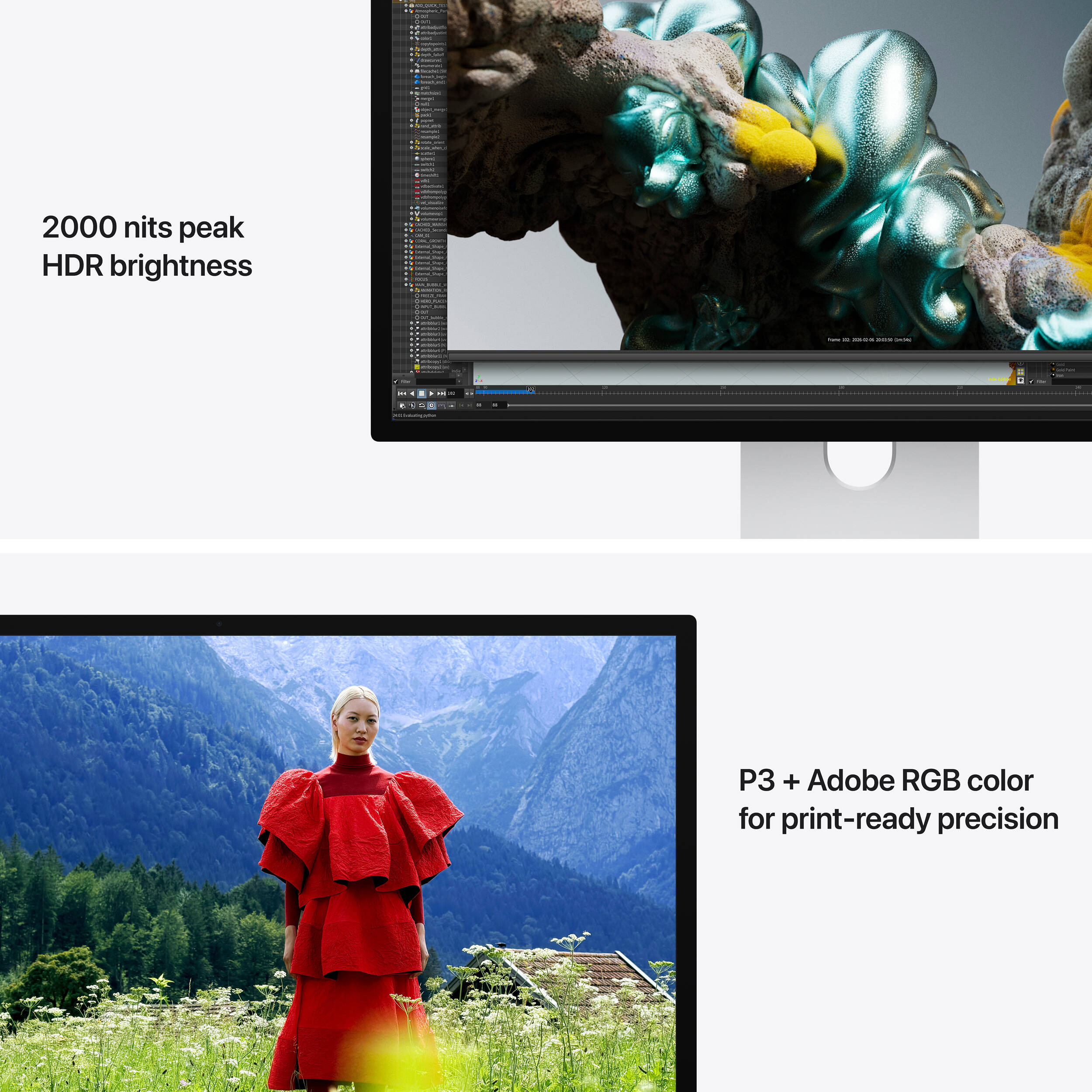 Монітор 27" APPLE Studio Display XDR Nano-texture glass with tilt- and height-adjustable stand (MFEP4RU/A)