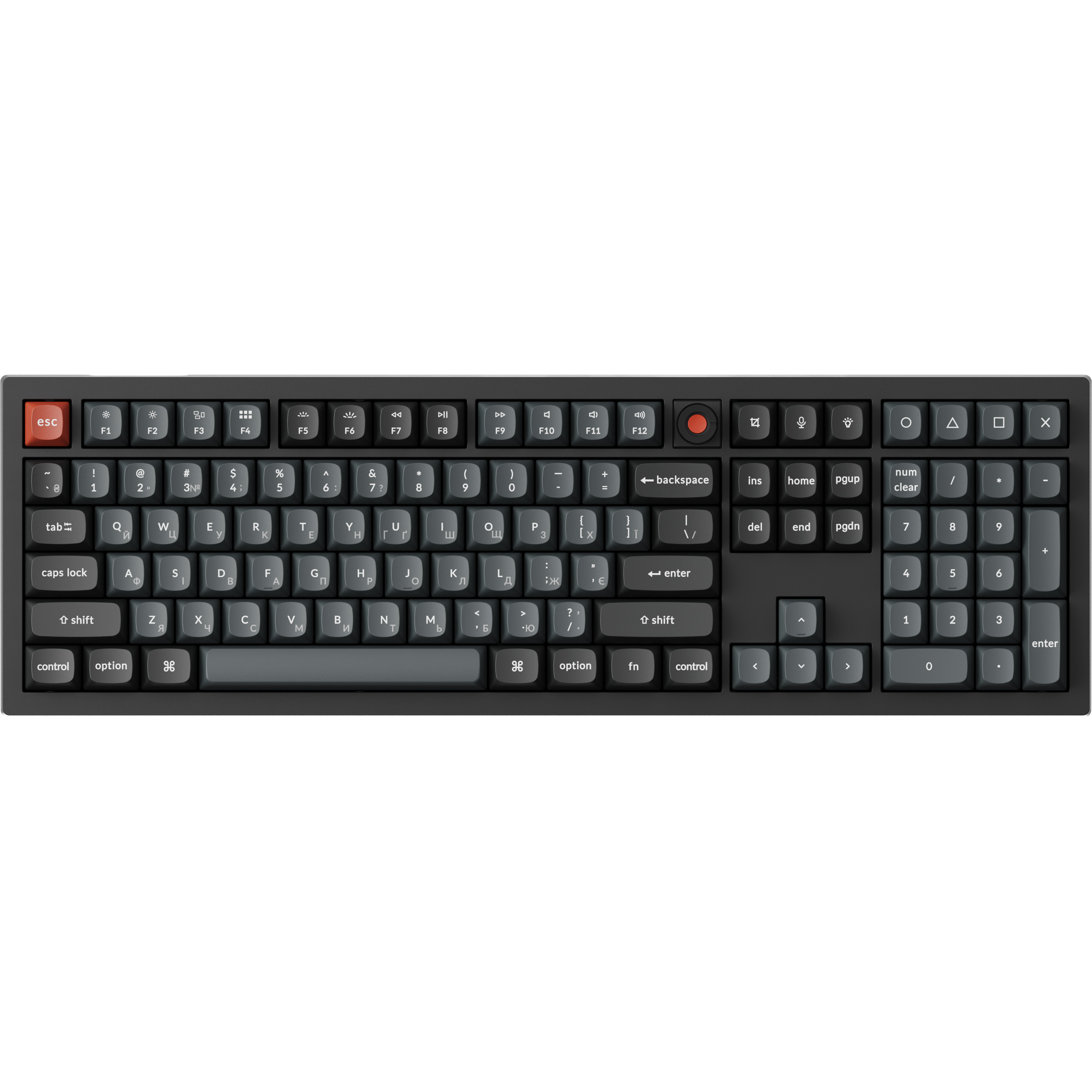 Клавиатура KEYCHRON V6 8K Super Red Switch Black