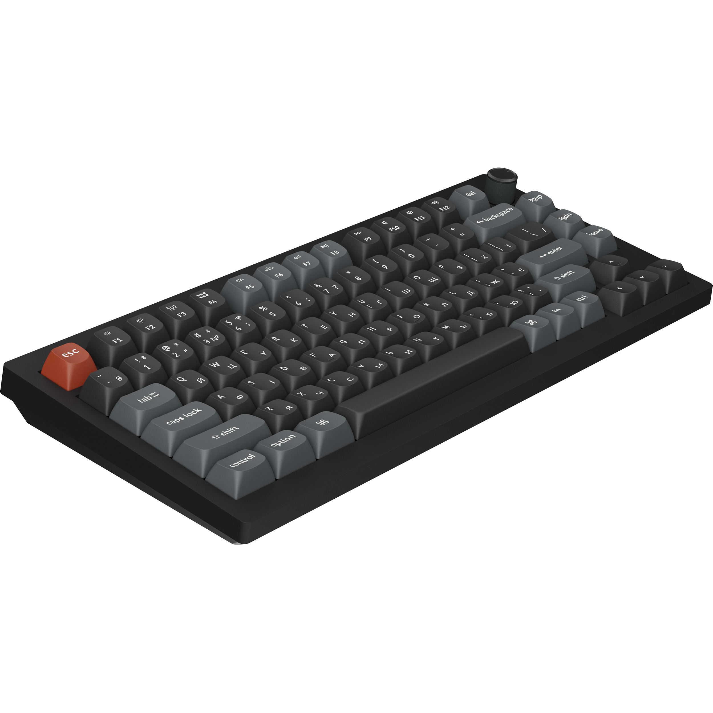 Клавиатура беспроводная KEYCHRON V1 Ultra Silk POM Red Black