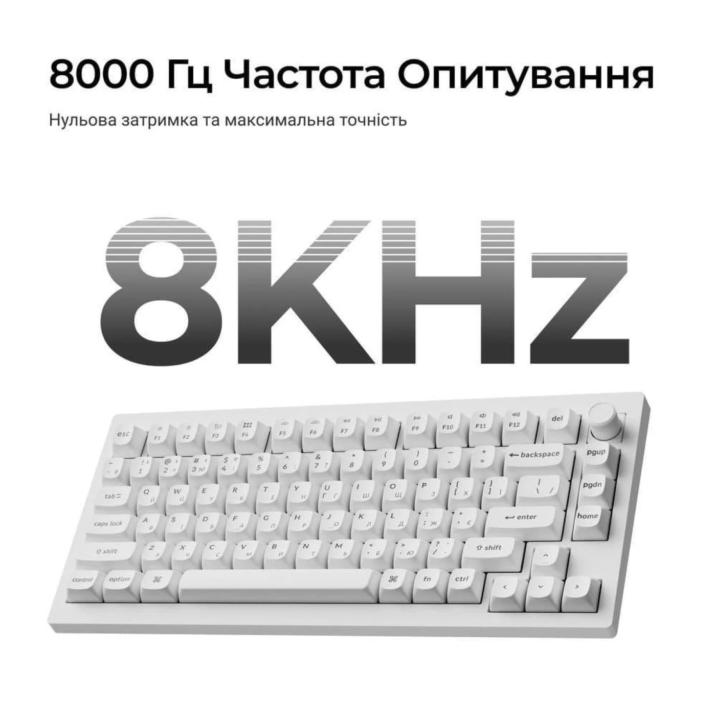 Клавіатура бездротова KEYCHRON V1 Ultra Silk POM Red White