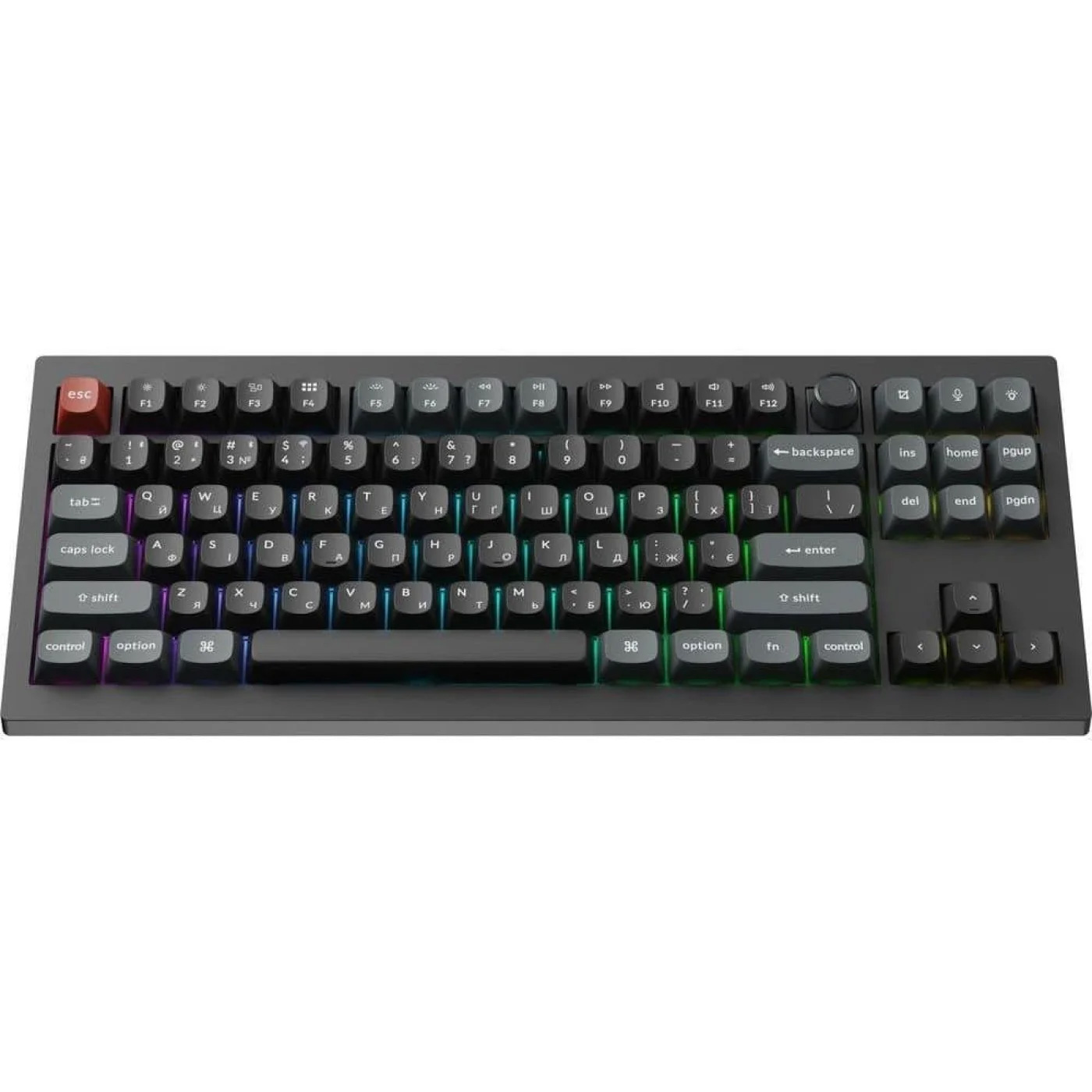 Клавиатура беспроводная KEYCHRON V3 Ultra Silk POM Red Black