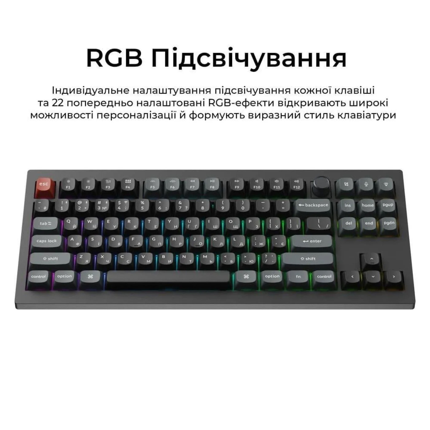 Клавиатура беспроводная KEYCHRON V3 Ultra Silk POM Red Black