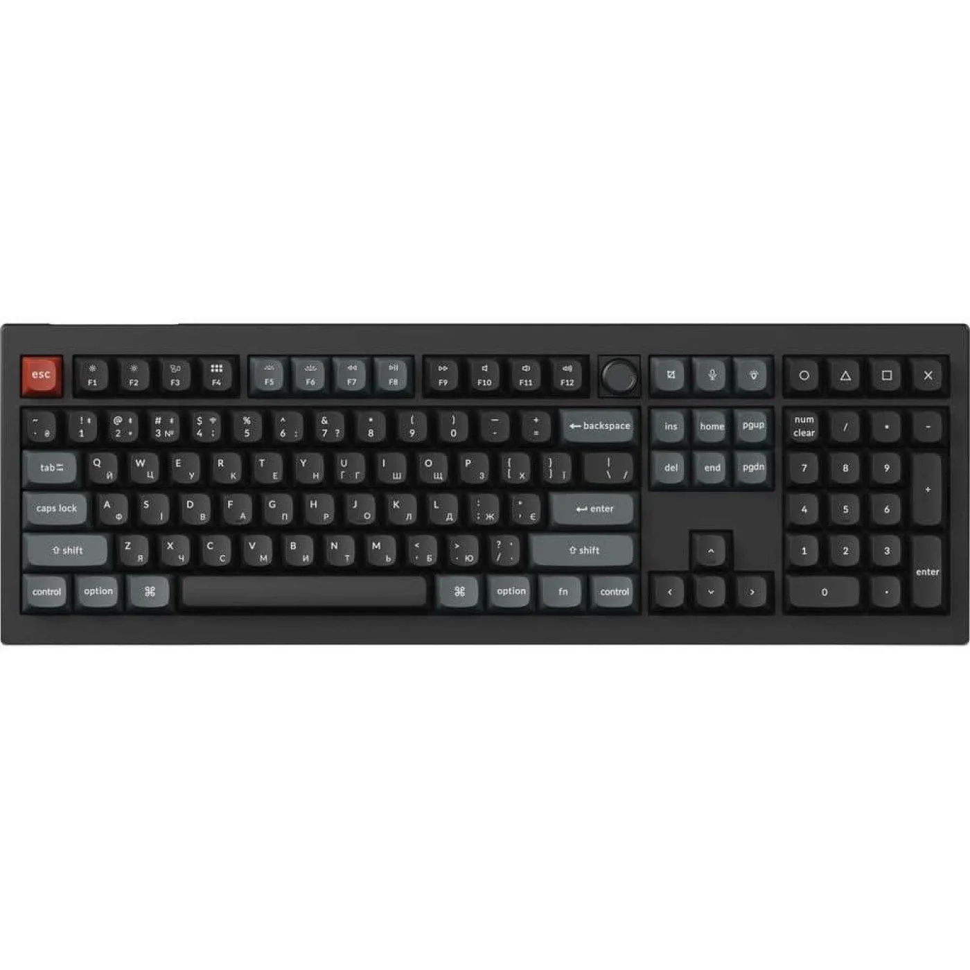 Клавиатура беспроводная KEYCHRON V6 Ultra Silk POM Red Black