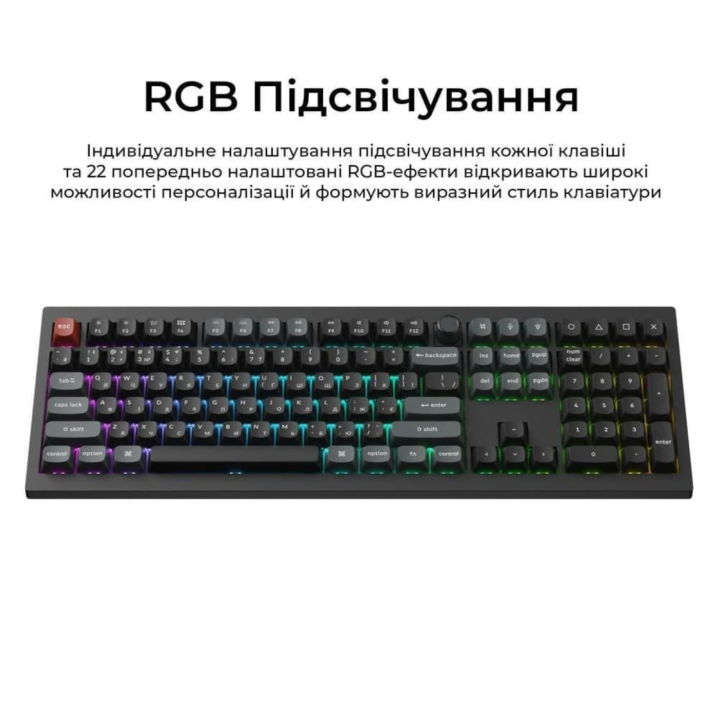 Клавиатура беспроводная KEYCHRON V6 Ultra Silk POM Red Black