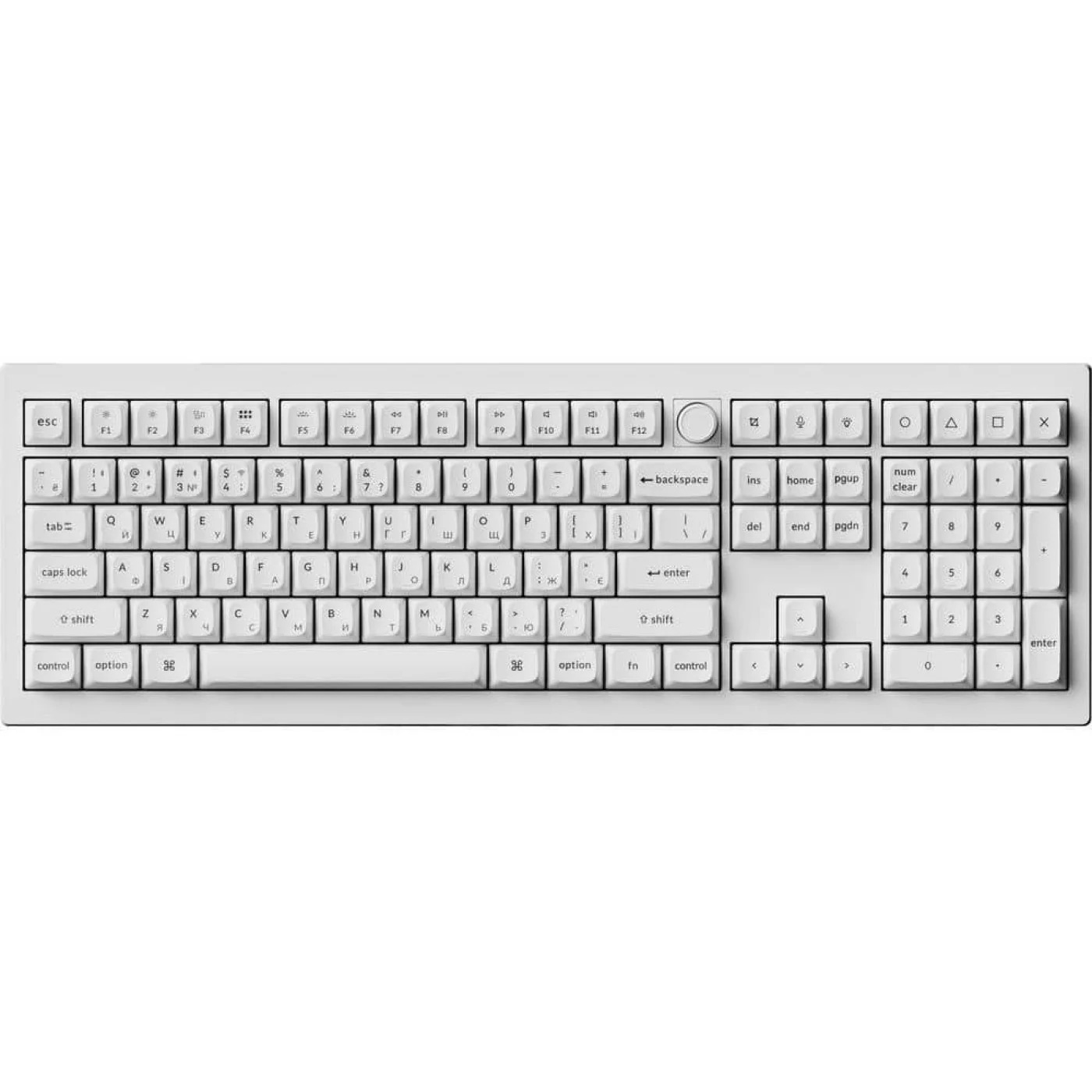 Клавіатура бездротова KEYCHRON V6 Ultra Silk POM Red White