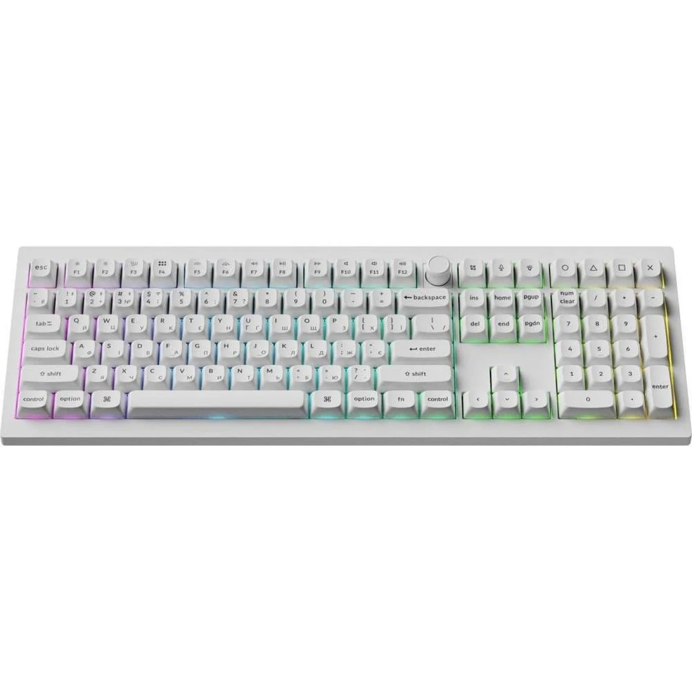 Клавіатура бездротова KEYCHRON V6 Ultra Silk POM Red White