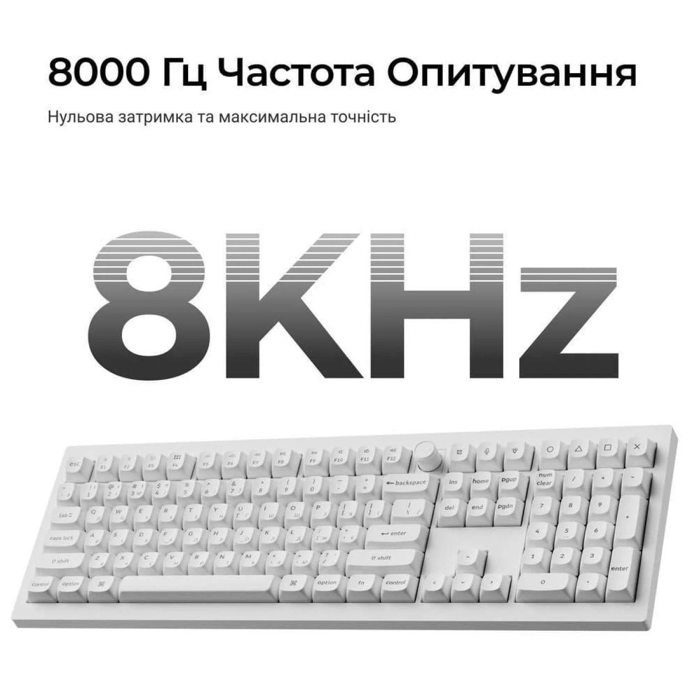 Клавіатура бездротова KEYCHRON V6 Ultra Silk POM Red White