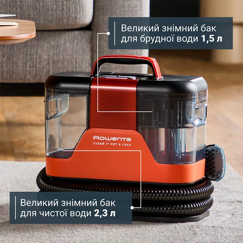 Моющий пылесос ROWENTA Clean It Hot & Cold IN7020F0