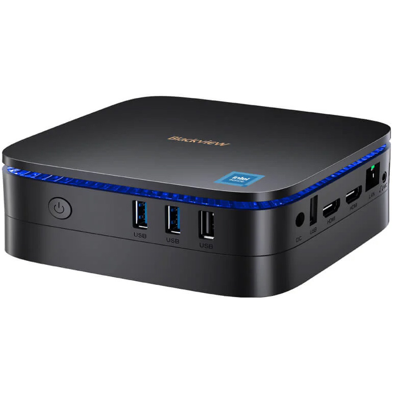Неттоп BLACKVIEW MP60 Black (Intel Celeron N5095 2GHz/16GB/SSD 512GB/WF5/BT/W11H)