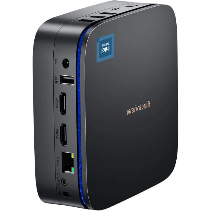 Неттоп BLACKVIEW MP60 Black (Intel Celeron N5095 2GHz/16GB/SSD 512GB/WF5/BT/W11H)