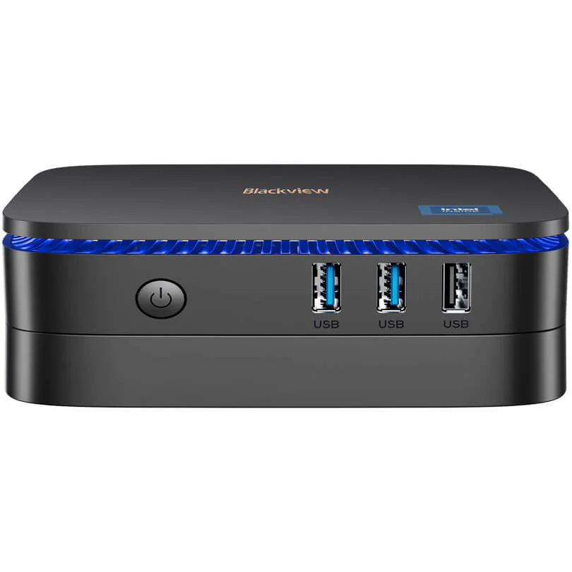 Неттоп BLACKVIEW MP60 Black (Intel Celeron N5095 2GHz/16GB/SSD 512GB/WF5/BT/W11H)