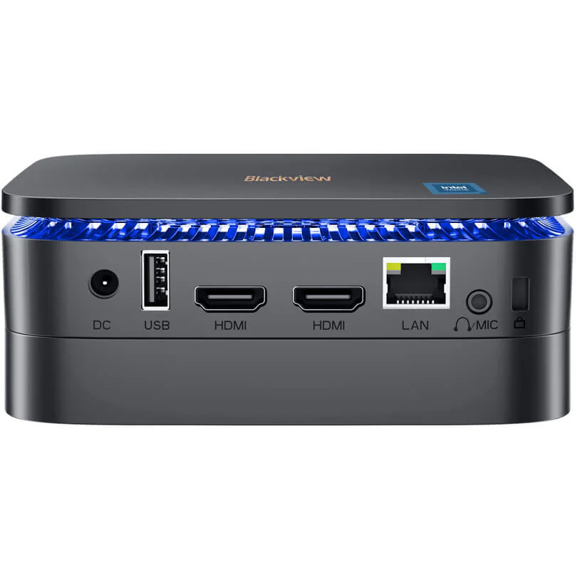 Неттоп BLACKVIEW MP60 Black (Intel Celeron N5095 2GHz/16GB/SSD 512GB/WF5/BT/W11H)