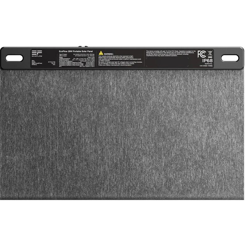 Портативна сонячна панель ECOFLOW Solar Panel 28W (EFSOLAR28W-P-S-TY-4-EU)