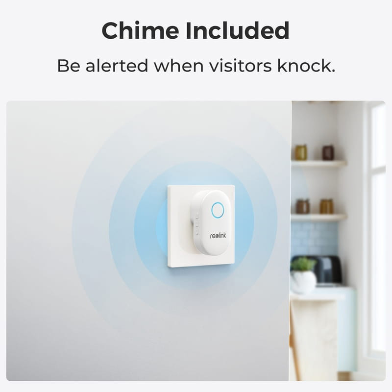 Wi-Fi відеодзвінок REOLINK D340P Smart 2K+ Wired PoE Video Doorbell with Chime