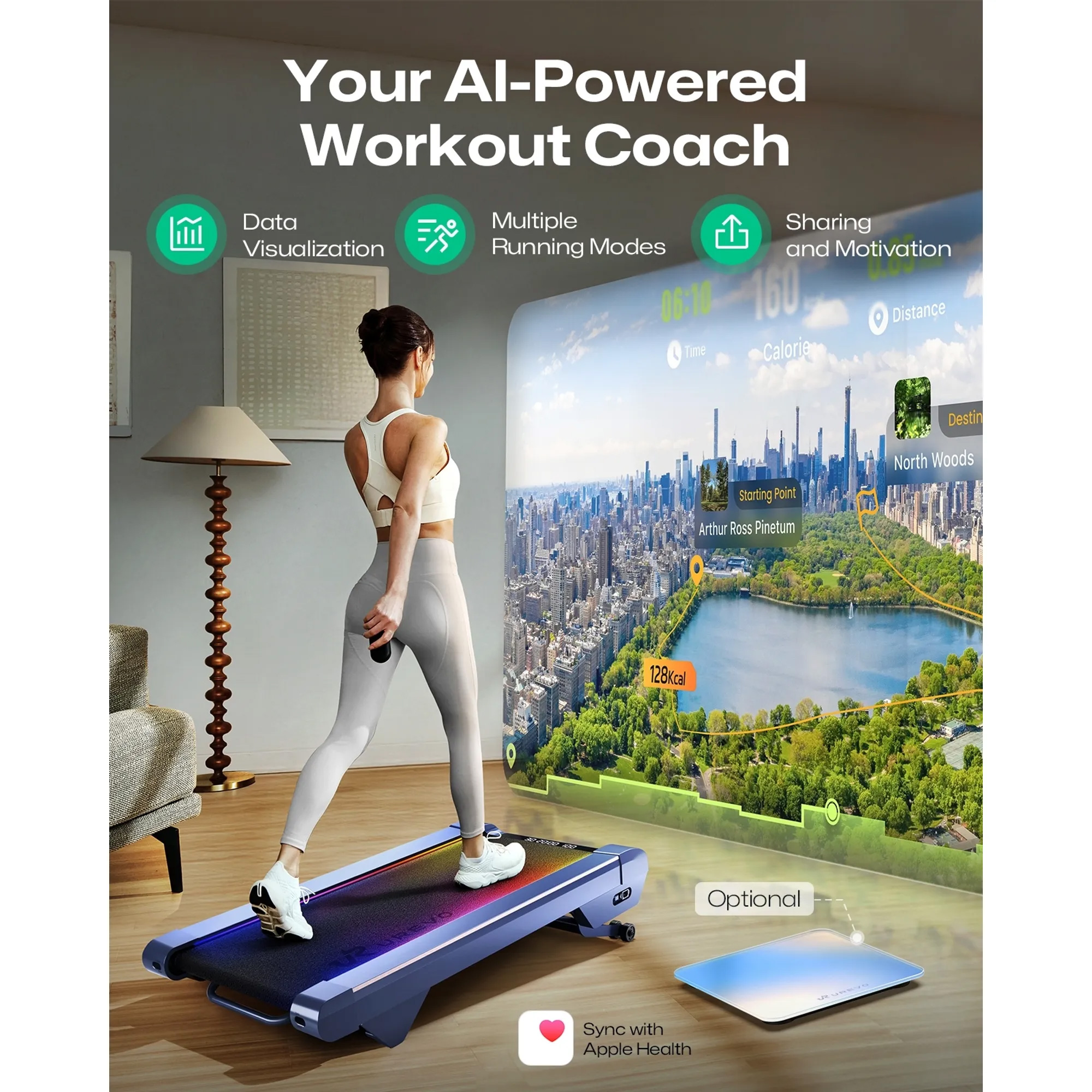 Беговая дорожка UREVO CyberPad for Home (URTM038)