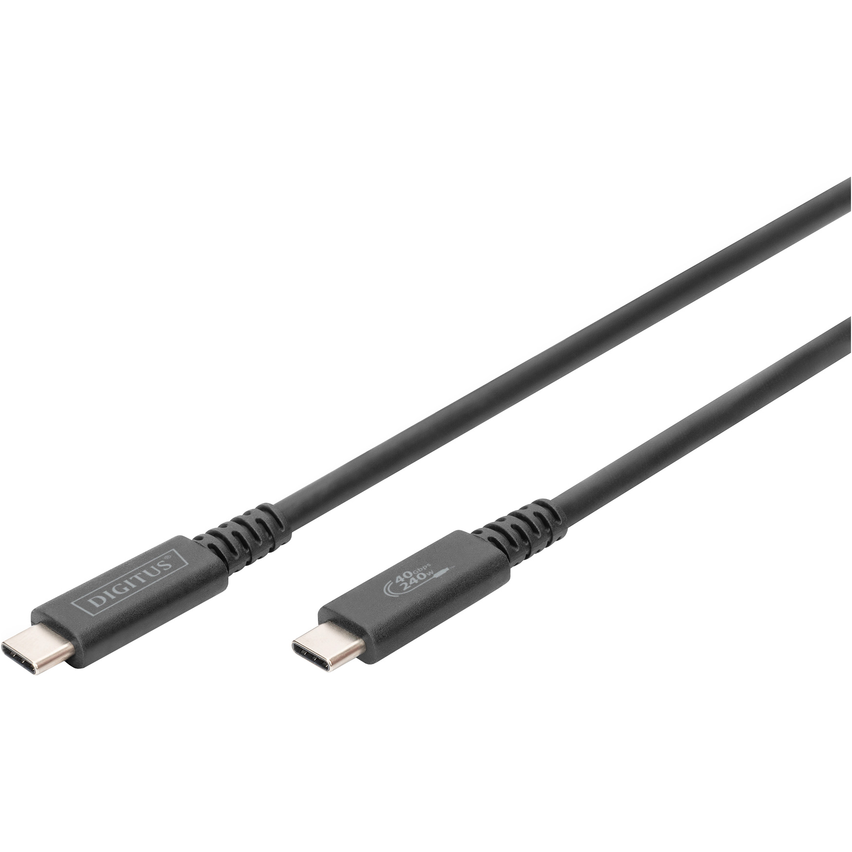 Кабель DIGITUS USB4 Gen3 CM/CM 1м (AK-300343-008-S)
