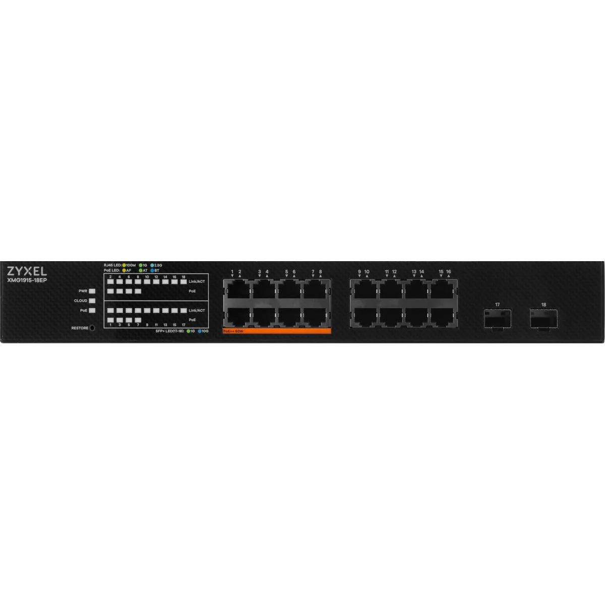 Коммутатор ZYXEL XMG1915-10EP (XMG1915-18EP-EU0101F)