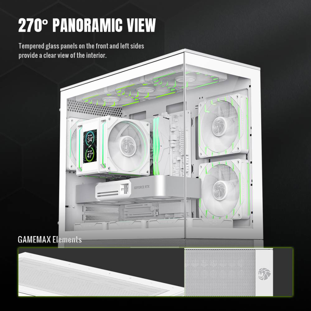 Корпус GAMEMAX Vista 2M White